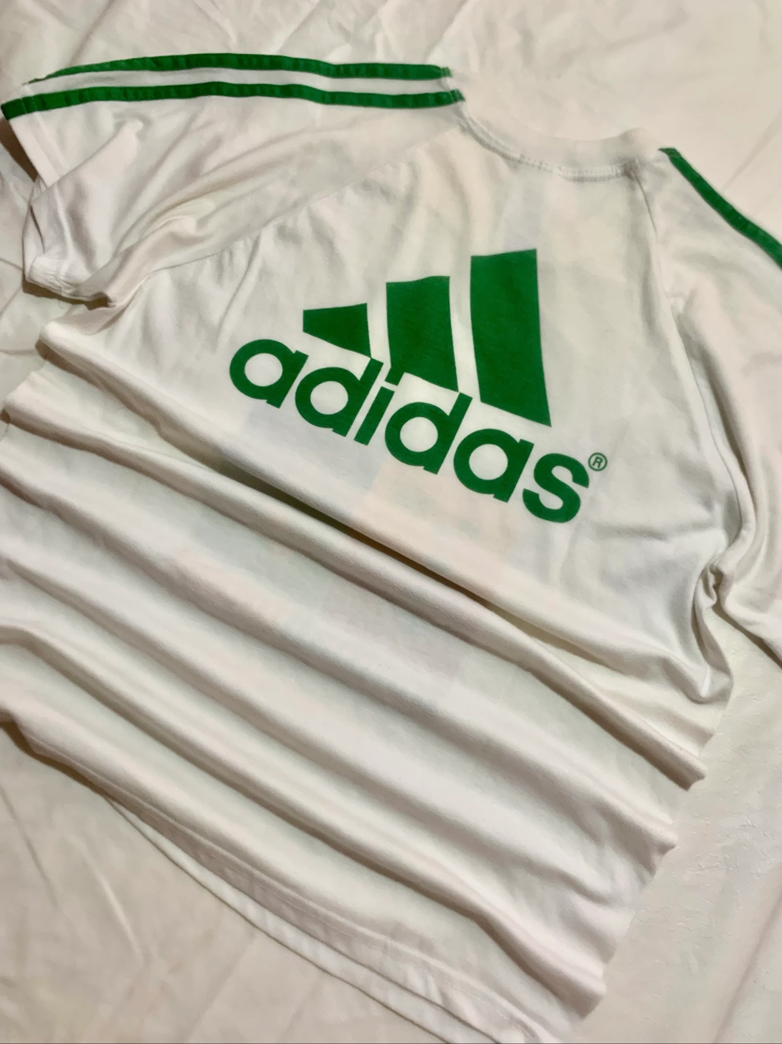 Adidas Original White Vintage Printed T-Shirt Size S – photo 4